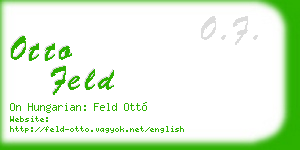 otto feld business card