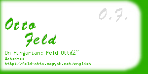 otto feld business card